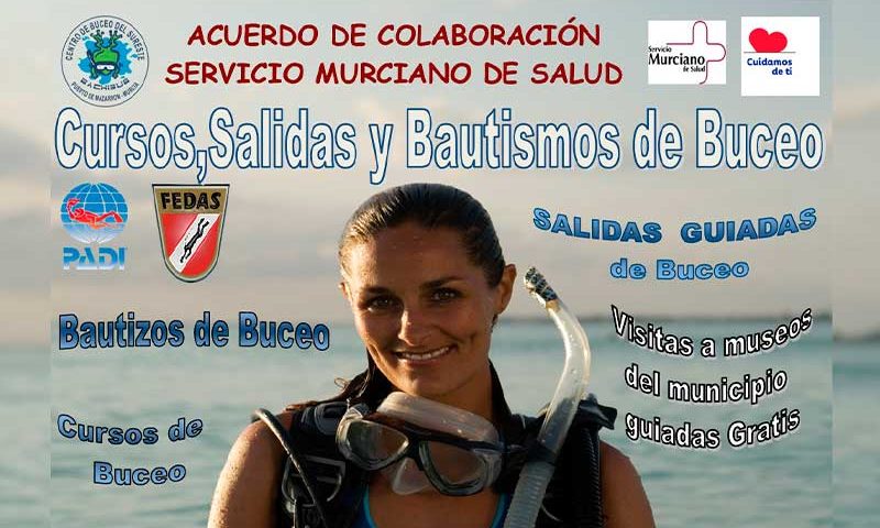 Ofertas exclusivas de buceo para el Servicio Murciano de Salud con Bachisub